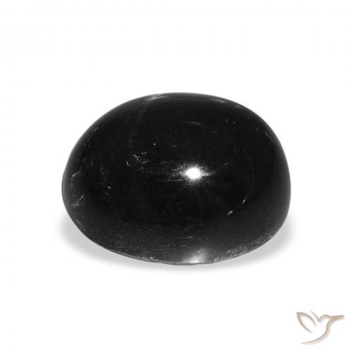 Diopsídio Estelar Preto Natural 7.74ct, oval, Opaco