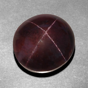 Granada estrela vermelho natural 18,95ct, corte oval, opaco