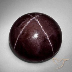 Granada Estrela Vermelho escuro Natural 73.16ct, Redondo, Opaco