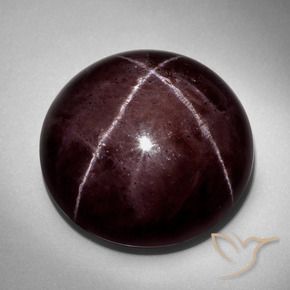Granada Estrela Vermelho escuro Natural 73.16ct, Redondo, Opaco