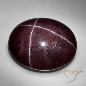 Granada Estrela vermelho mogno Natural 57.48ct, oval, Opaco