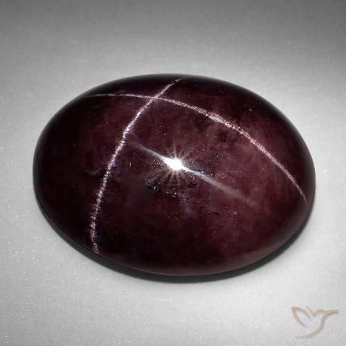 71.36ct Natural Vermelho escuro Granada Estrela, oval, Opaco