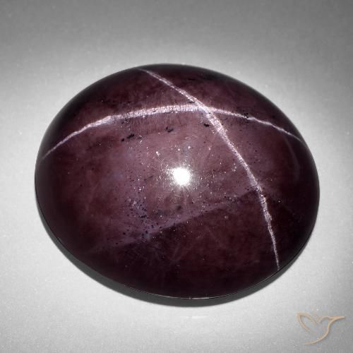 93.06ct Natural vermelho mogno Granada Estrela, oval, Opaco