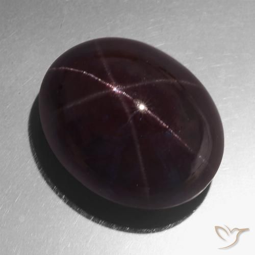71.96ct Natural vermelho mogno Granada Estrela, oval, Opaco