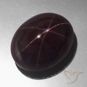 Granada Estrela vermelho mogno Natural 71.96ct, oval, Opaco