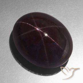 Granada Estrela vermelho mogno Natural 71.96ct, oval, Opaco