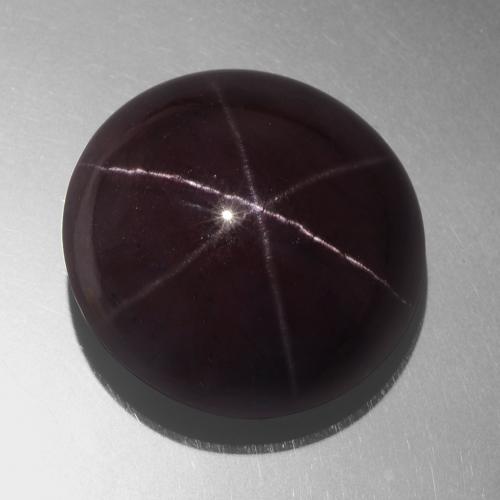 Granada Estrela vermelho mogno Natural 83.22ct, Corte Redondo, Opaco