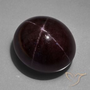 Granada Estrela Vermelho escuro Natural 97.90ct, oval, Opaco