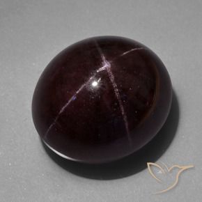 Granada Estrela Vermelho escuro Natural 97.90ct, oval, Opaco