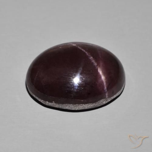 Granada Estrela Vermelho escuro Natural 25.50ct, Corte Oval, Opaco