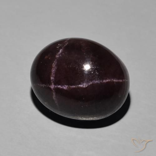 Granada Estrela vermelho mogno Natural 14.23ct, oval, Opaco