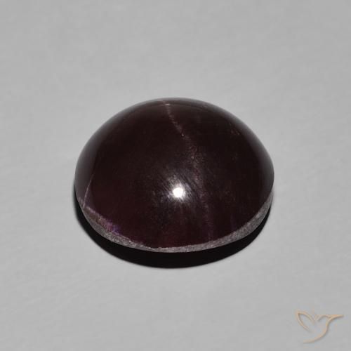 Granada Estrela Vermelho escuro Natural 10.78ct, oval, Opaco