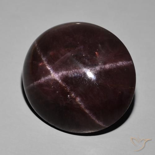 Granada Estrela Vermelho escuro Natural 72.40ct, oval, Opaco