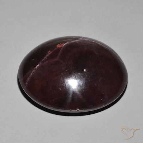 Granada Estrela Vermelho escuro Natural 72.40ct, oval, Opaco