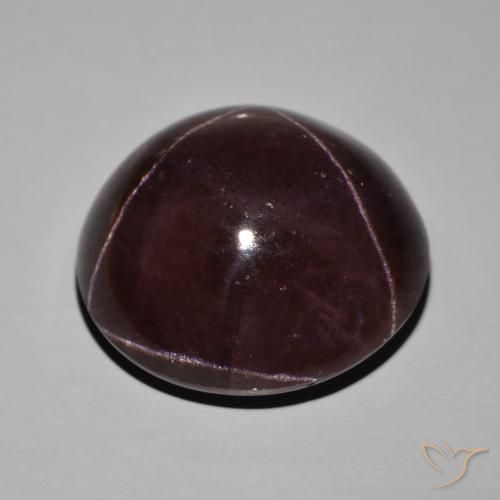 Granada Estrela Vermelho escuro Natural 86.18ct, Redondo, Opaco