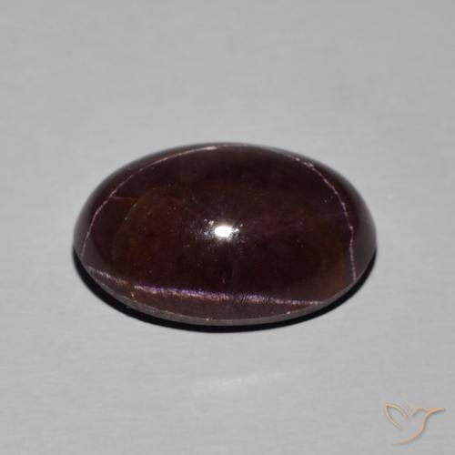 Granada estrela vermelho natural 13,88ct, corte oval, opaco