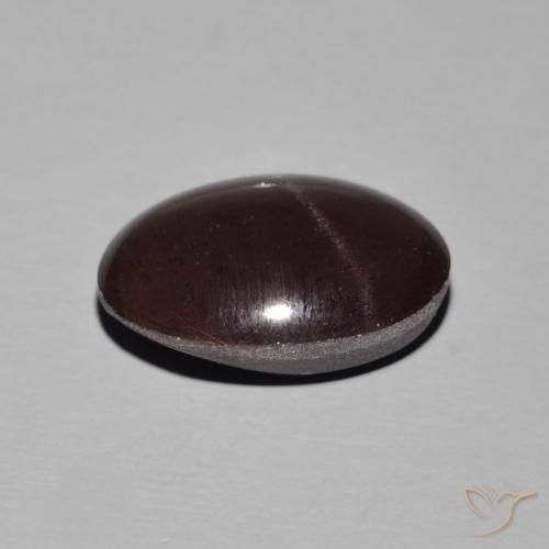 Granada Estrela Vermelho escuro Natural 14.01ct, oval, Opaco