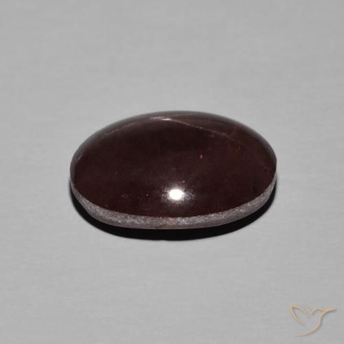 Granada Estrela Vermelho escuro Natural 8.91ct, oval, Opaco