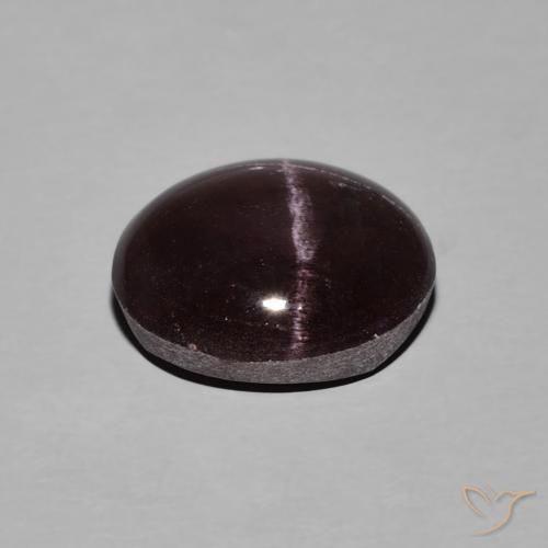 Granada Estrela vermelho mogno Natural 5.73ct, oval, Opaco