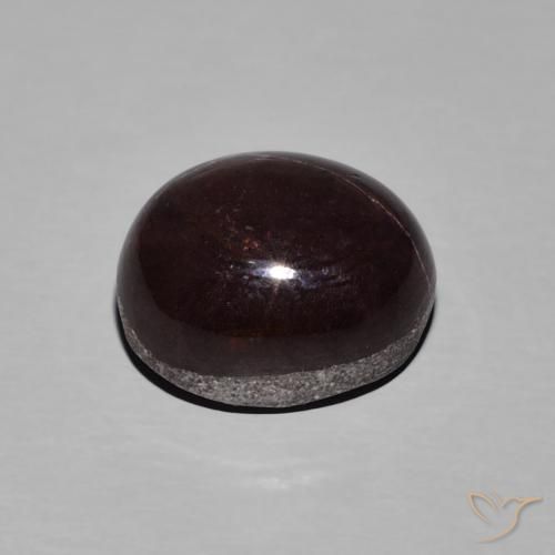 Granada Estrela vermelho mogno Natural 8.85ct, oval, Opaco