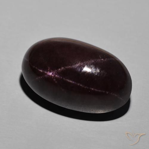 Granada Estrela vermelho mogno Natural 28.69ct, oval, Opaco