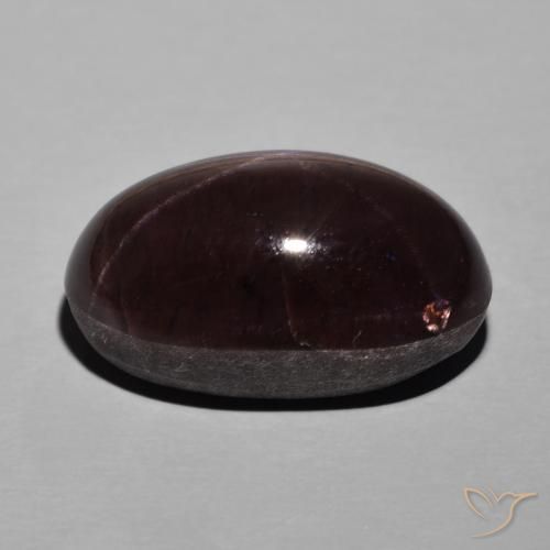 Granada Estrela vermelho mogno Natural 28.69ct, oval, Opaco