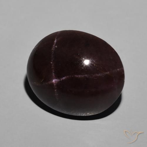 Granada Estrela Vermelho escuro Natural 10.95ct, oval, Opaco