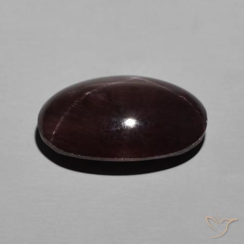 Granada Estrela vermelho mogno Natural 10.62ct, oval, Opaco