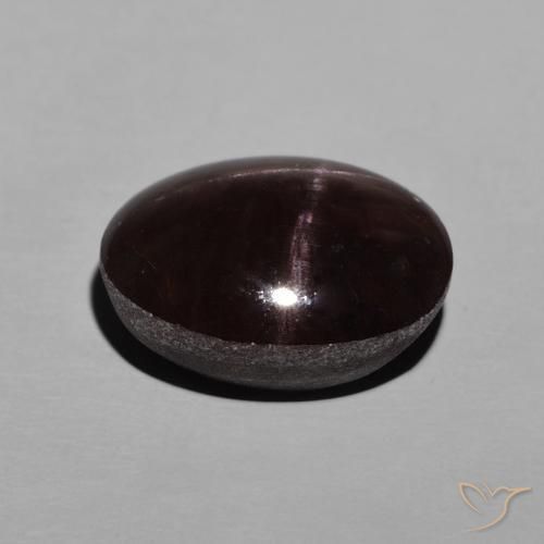 Granada Estrela Vermelho escuro Natural 9.06ct, oval, Opaco