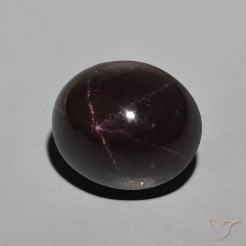 Granada Estrela Vermelho escuro Natural 12.68ct, oval, Opaco