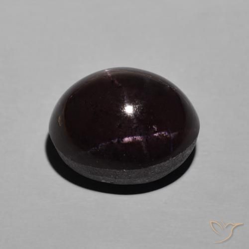 Granada Estrela Vermelho escuro Natural 12.68ct, oval, Opaco