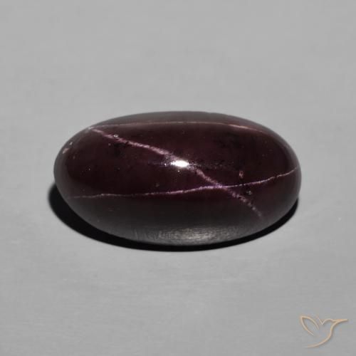 13.20ct Natural vermelho mogno Granada Estrela, oval, Opaco