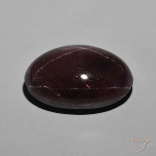 Granada Estrela vermelho mogno Natural 26.72ct, oval, Opaco