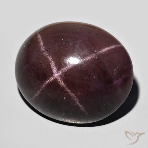 Granada Estrela vermelho mogno Natural 64.74ct, oval, Opaco