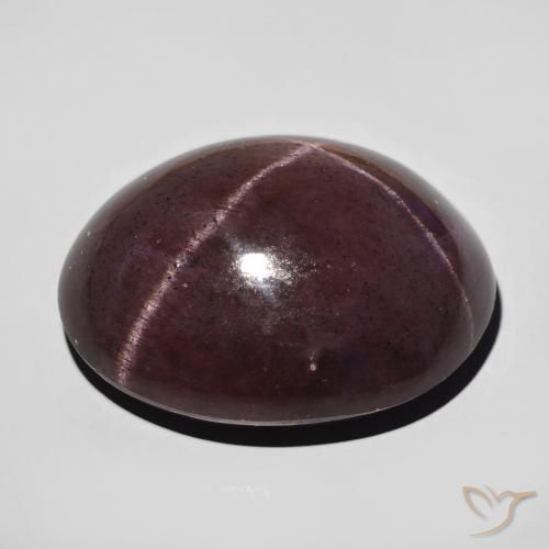 Granada Estrela vermelho mogno Natural 64.74ct, oval, Opaco
