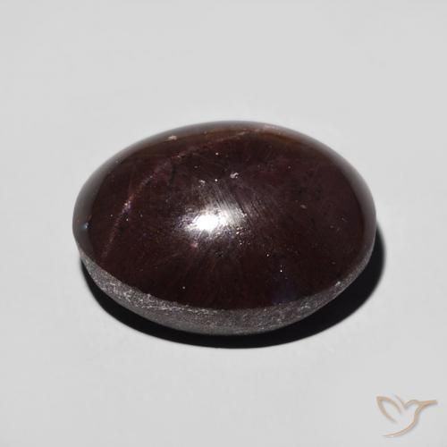 Granada Estrela Vermelho escuro Natural 12.82ct, oval, Opaco