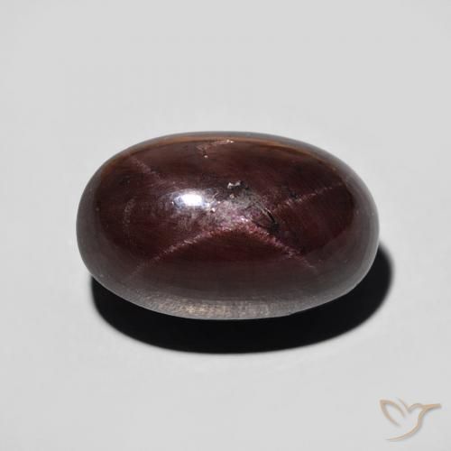 11.47ct Natural Vermelho escuro Granada Estrela, oval, Opaco