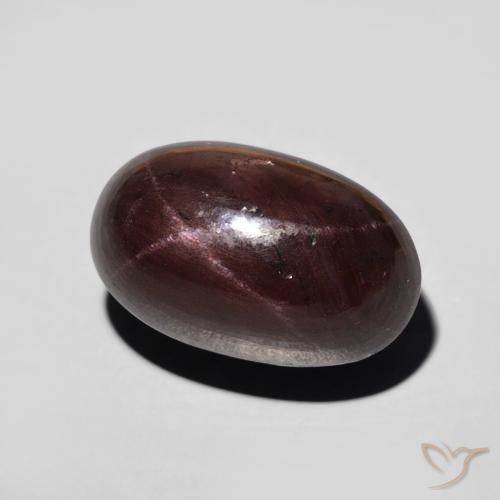 Granada Estrela Vermelho escuro Natural 11.47ct, oval, Opaco