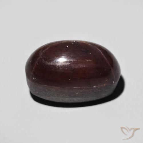 Granada Estrela Vermelho escuro Natural 11.47ct, oval, Opaco