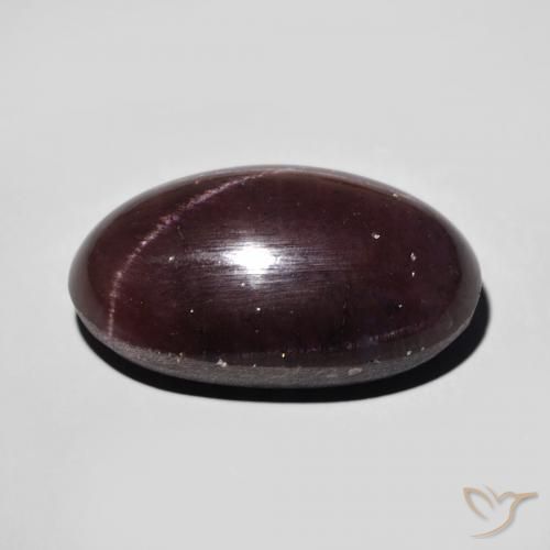 Granada Estrela Vermelho escuro Natural 15.32ct, oval, Opaco
