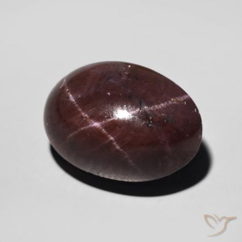 Granada Estrela Vermelho escuro Natural 11.12ct, oval, Opaco