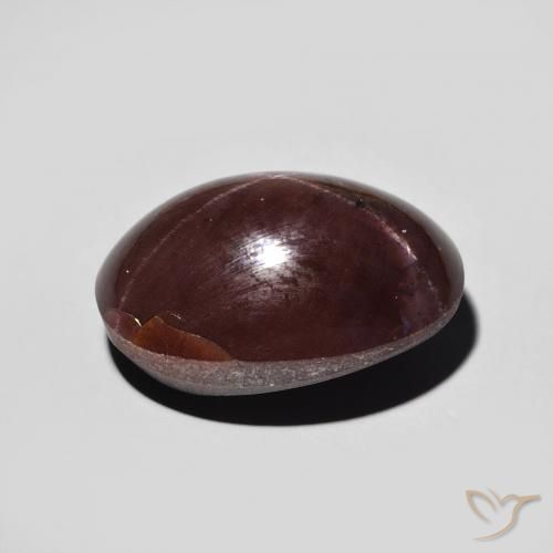 Granada Estrela Vermelho escuro Natural 11.12ct, oval, Opaco