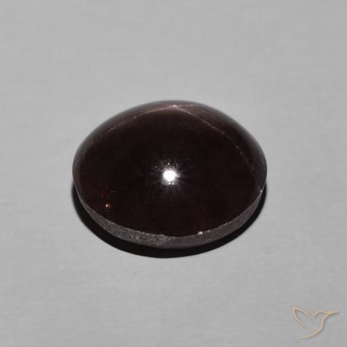Granada Estrela vermelho mogno Natural 6.29ct, oval, Opaco