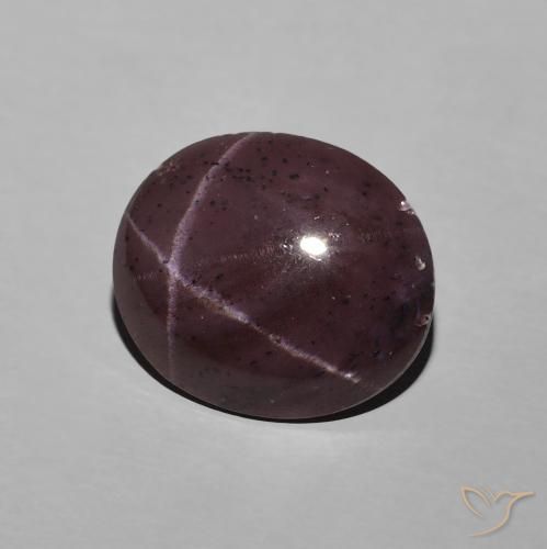 Granada Estrela Vermelho escuro Natural 6.74ct, oval, Opaco