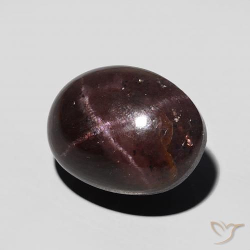 Granada Estrela vermelho mogno Natural 9.89ct, oval, Opaco