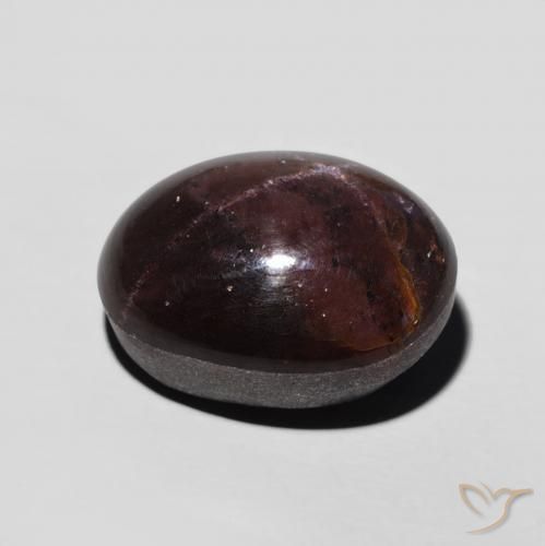 Granada Estrela vermelho mogno Natural 9.89ct, oval, Opaco