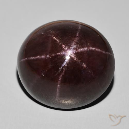 51.55ct Natural vermelho mogno Granada Estrela, oval, Opaco