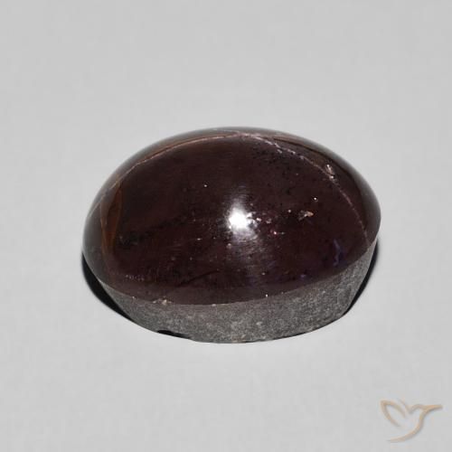 Granada Estrela Vermelho escuro Natural 7.28ct, oval, Opaco