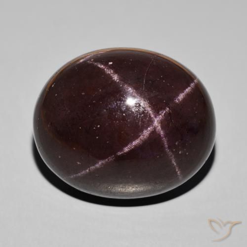 66.39ct Natural Vermelho escuro Granada Estrela, oval, Opaco