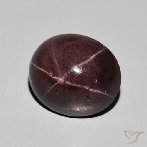 Granada Estrela vermelho mogno Natural 13.26ct, oval, Opaco